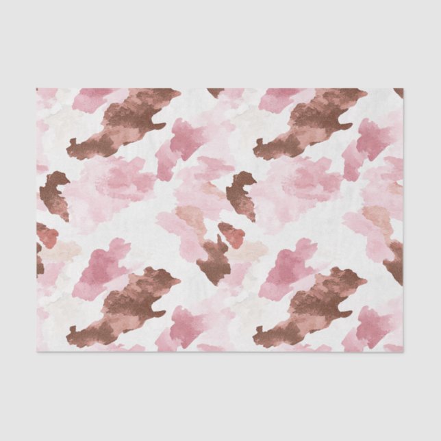 Papel De Seda Vaqueira de vaca rosa marrón Fiesta de Despedida d (Anverso)