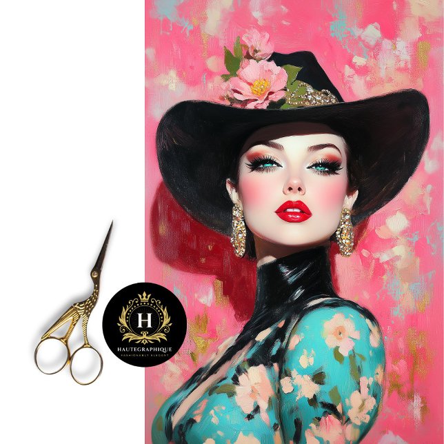 Papel De Seda Vaquera de Rodeo Glam Luxe Decoupage (Subido por el creador)
