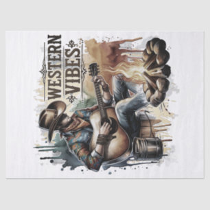 Papel De Seda Vaquero Libre Espíritu Retro Occidente Desenlace
