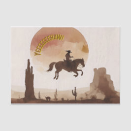 Papel De Seda Vaquero volador acuarela
