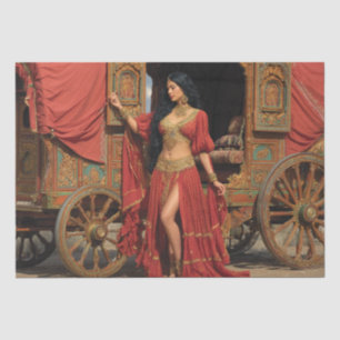 Papel De Seda Vardo Wagon, una gitana romaní desprovista