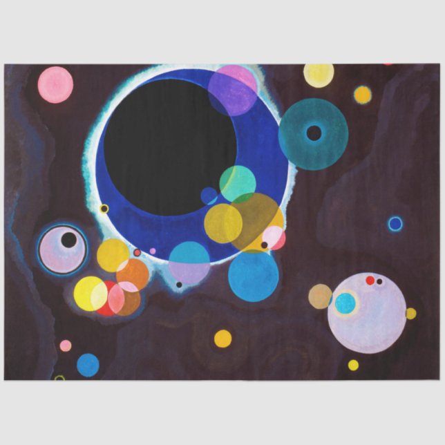 Papel De Seda Varios Círculos, Wassily Kandinsky (Anverso)