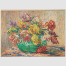 Papel De Seda Vase con tulipanes (Schlobach)