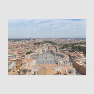 Papel De Seda Vaticano, Italia: vista aérea de la Plaza de San P