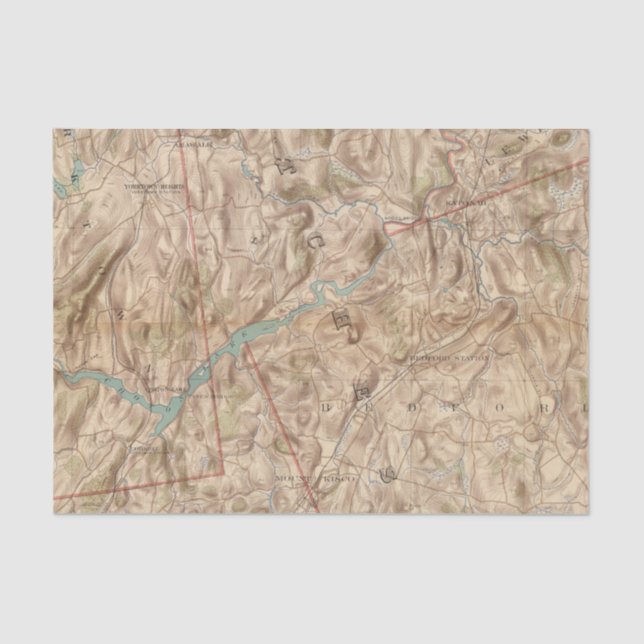 Papel De Seda Vecindad del lago Croton (Anverso)