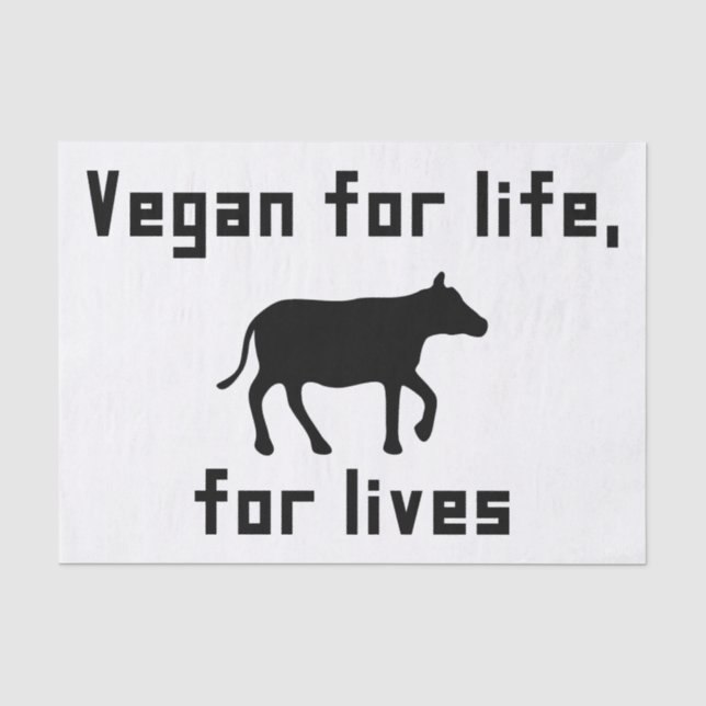 Papel De Seda Vegano para la vida (Anverso)