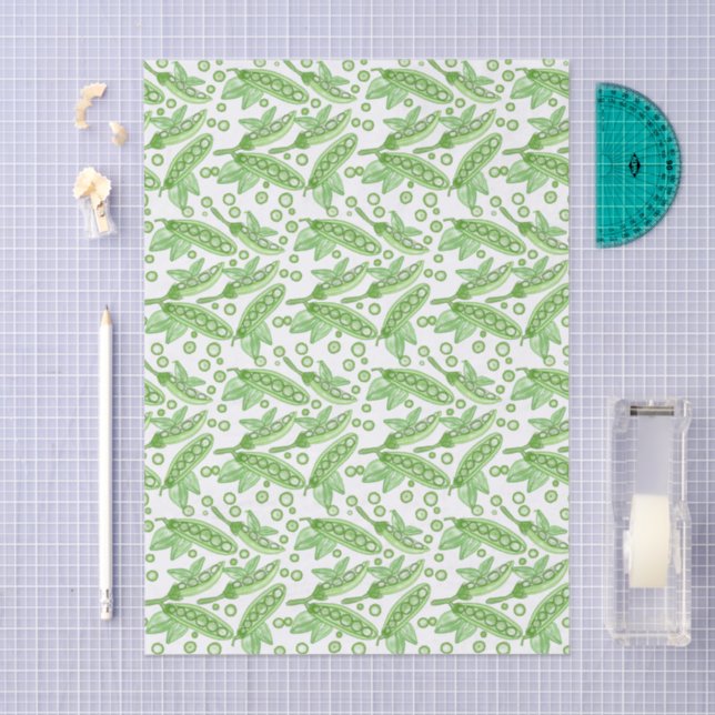 Papel De Seda Vegetales Peas (Artesanía)