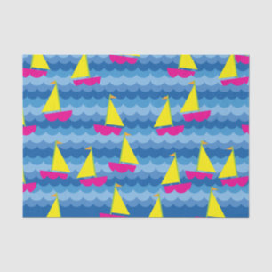 Papel De Seda Vela Barco vela Cute Primavera Primer Fiesta de cu