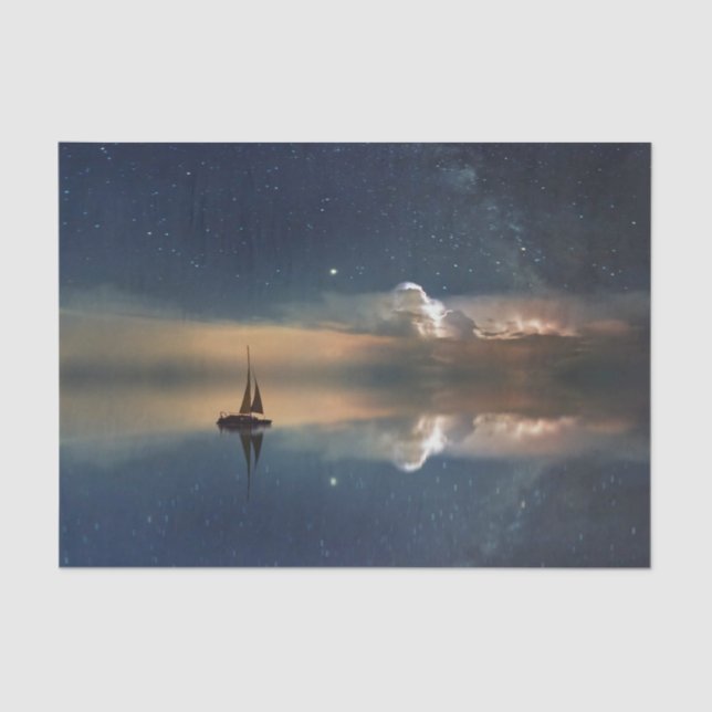 Papel De Seda Vela lejos de las nubes (Anverso)