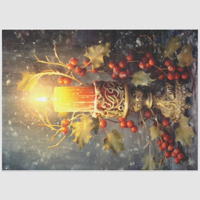 Papel De Seda Vela navidad (Anverso)