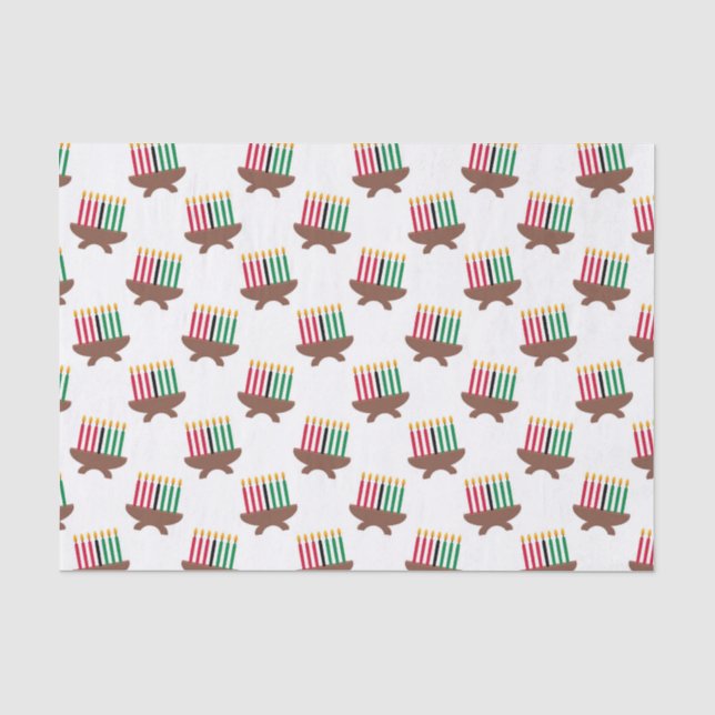 Papel De Seda Velas de Kwanzaa (Anverso)