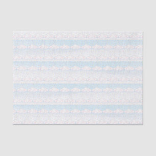 Papel De Seda Velas rociadas con nubes sonrientes y acuarela