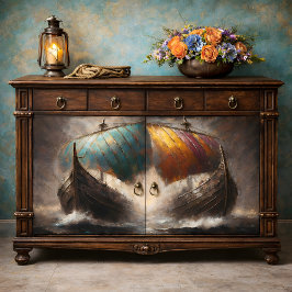 Papel De Seda Velas Vikingas Choque Decoupage