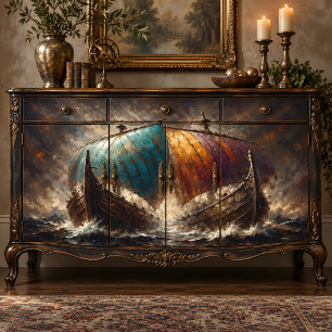 Papel De Seda Velas Vikingas Choque Decoupage