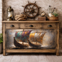 Velas Vikingas Coloridas Decoupage