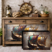 Velas Vikingas Coloridas Decoupage