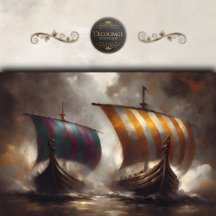 Velas Vikingas Rayadas Decoupage