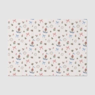 Papel De Seda Velero de Navidad Costero & Lazos