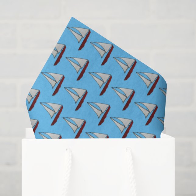 Papel De Seda Velero Rojo (Bolsa de regalo)