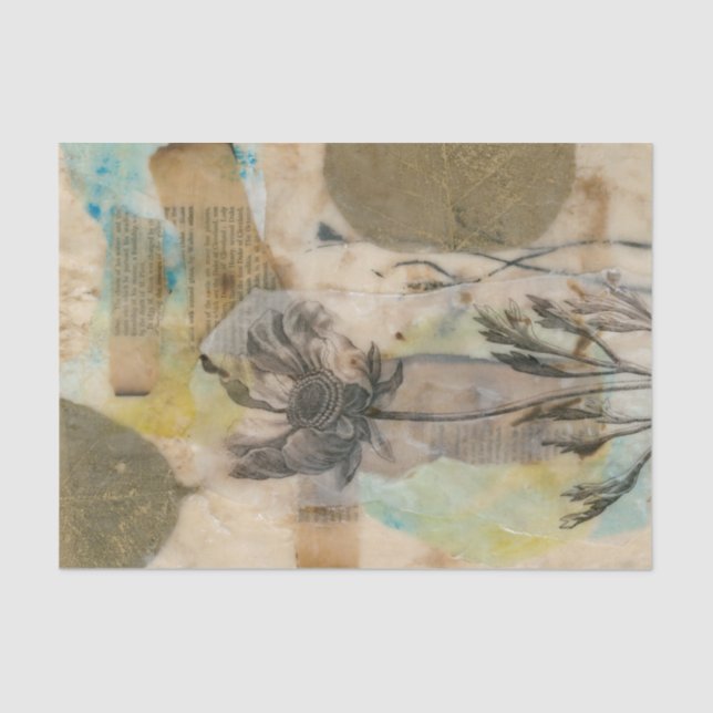 Papel De Seda Vellum Floral II (Anverso)