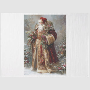 Papel De Seda Velvet Santa