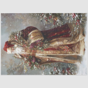 Papel De Seda Velvet Santa