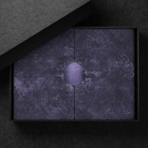 Velvety Midnight Damask | Grunge índigo morado