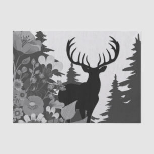 Papel De Seda Venado con gran rack fuera del bosque