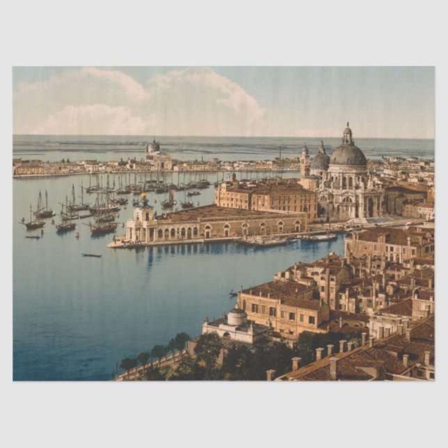 Papel De Seda Venecia del campanil I, Italia (Anverso)