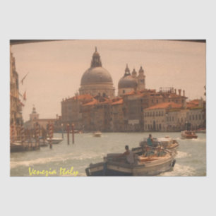 Papel De Seda Venecia Italia Gran Canal Vintage