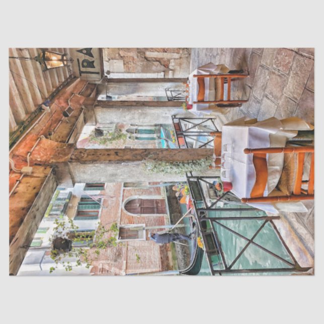 Papel De Seda Venecia, Italia Tejido (Anverso)