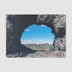 Papel De Seda Ventana de lava en Dimmuborgir, área de Myvatn - I