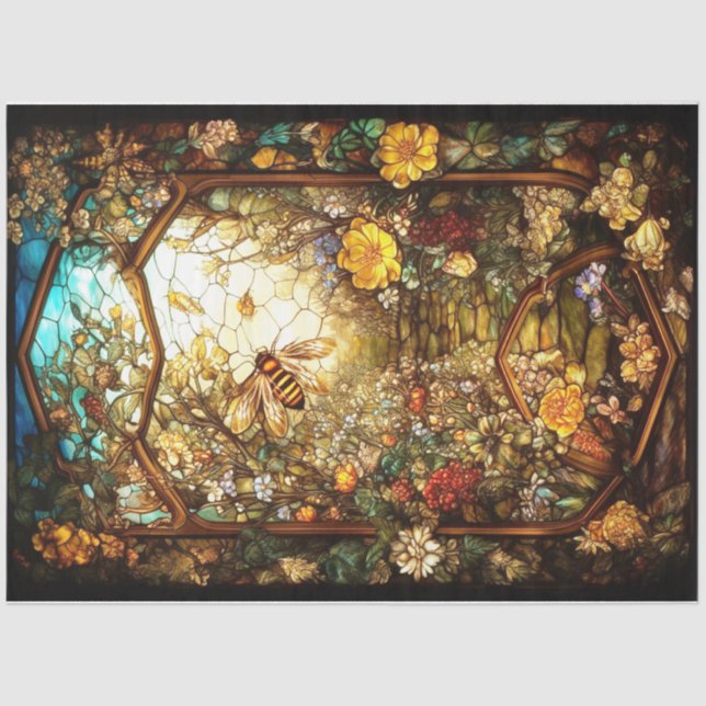 Papel De Seda Ventana de otoño (Anverso)