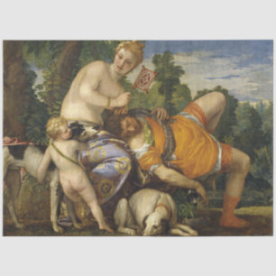 Papel De Seda Venus y Adonis (por Paolo Veronese)