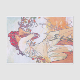 Papel De Seda Verano (Cuatro Temporadas), Alphonse Mucha