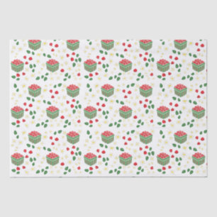 Papel De Seda Verano de las flores de fresa de Berries