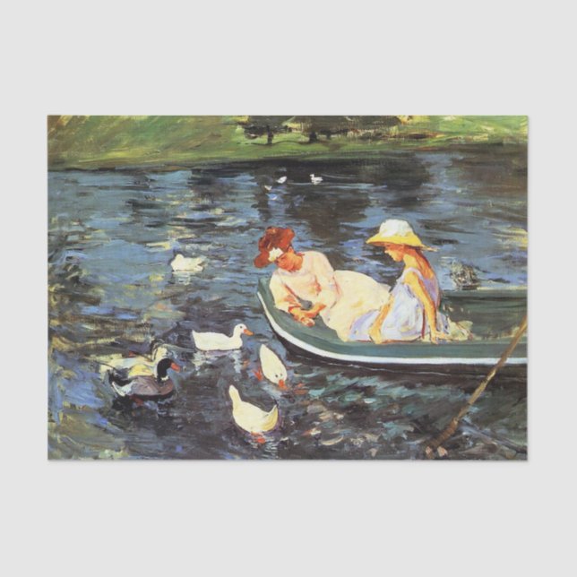 Papel de seda Verano de Mary Cassatt (Anverso)