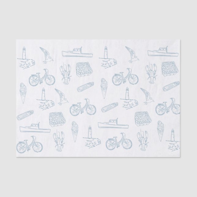 Papel De Seda verano en Nueva Inglaterra (Anverso)