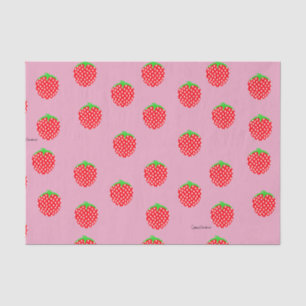 Papel De Seda Verano Hermoso de Fresa
