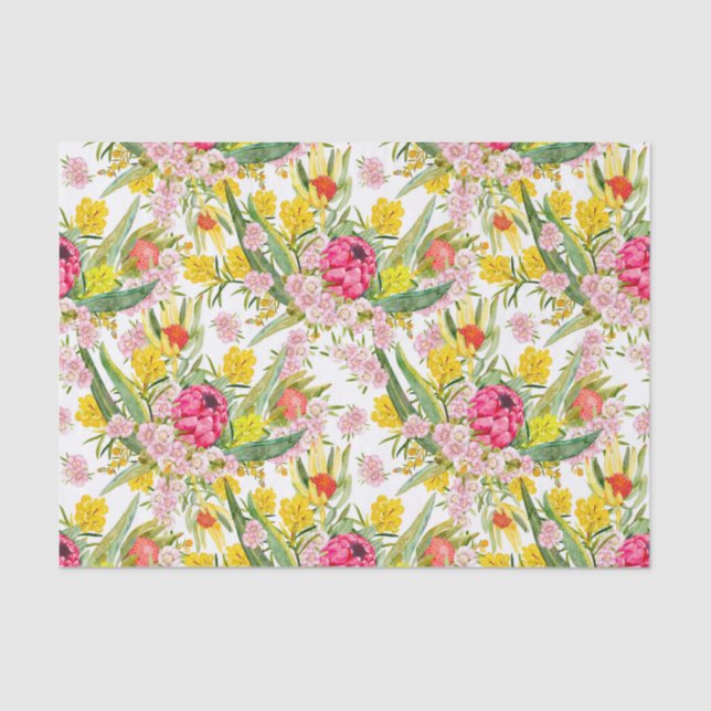 Papel De Seda Verano tropical australiano (Anverso)