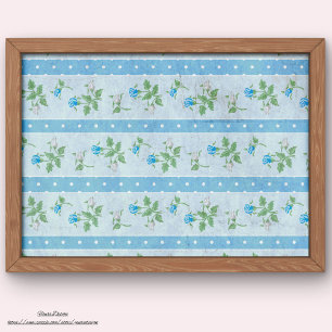Papel De Seda Verdaderamente rústico y granuloso Desnudo Azul