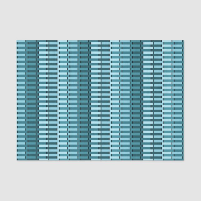 Papel De Seda Verde azulado Estilo Azul Estilo Moderno Abstracto (Anverso)