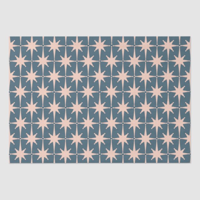 Papel De Seda Verde azulado patrón estreno moderno de los años 5 (Anverso)