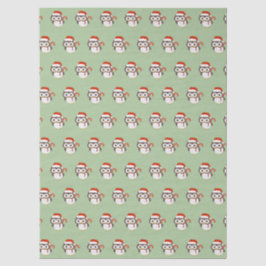 Papel de seda verde claro de Navidad Mr Owl illusi