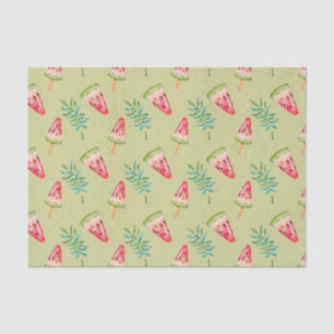 Papel De Seda Verde con Estampado de Sandía