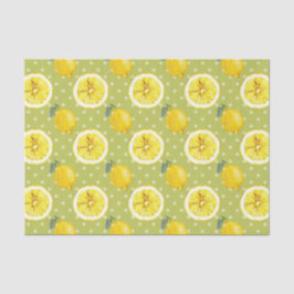 Papel De Seda Verde con Limones 2