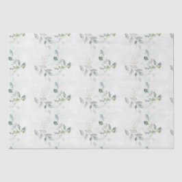 Papel De Seda Verde elegante de eucalipto