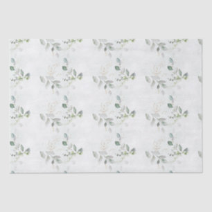 Papel De Seda Verde elegante de eucalipto