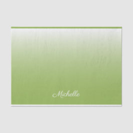 Papel De Seda Verde gris degradado personalizado de color verde 
