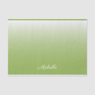 Papel De Seda Verde gris degradado personalizado de color verde 